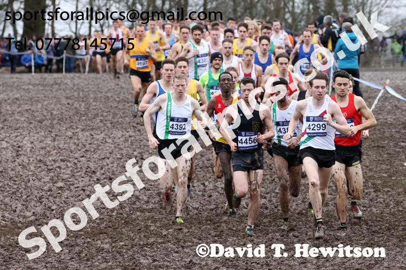 Senior mens 2018 British Inter Counties Cross Country Champs., Prestwold Hall, Loughborough. Photo: David T. Hewitson/Sports for All Pics